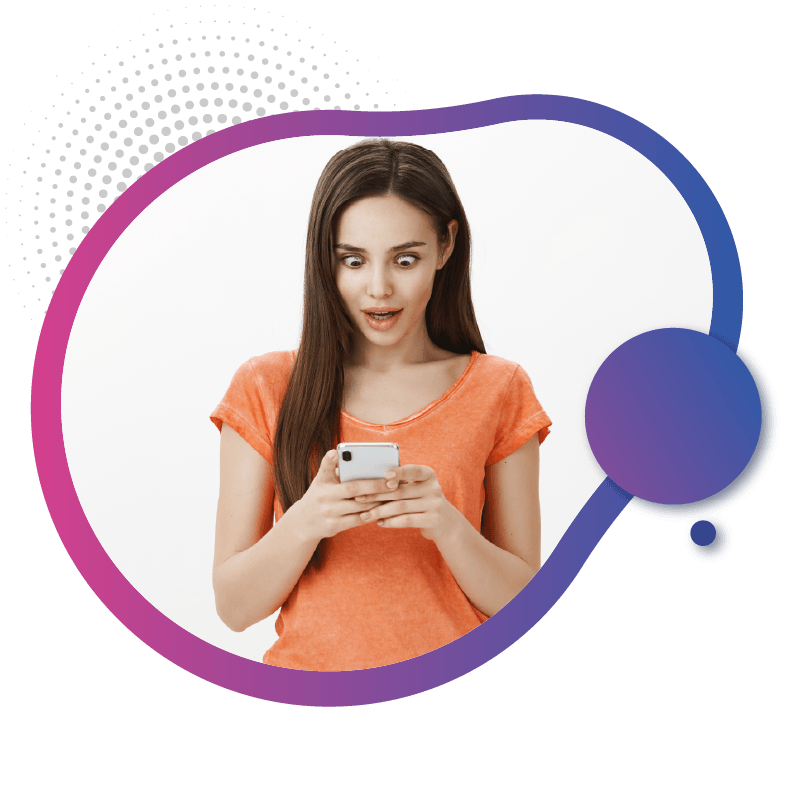 A person wearing an orange t-shirt holds a smartphone, symbolizing the simplicity and ease of eSIM activation in Australia